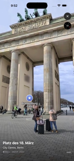 Apple Maps Look Around in the app